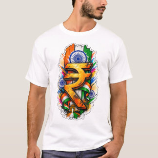 Symbol der indischen Rupie T-Shirt