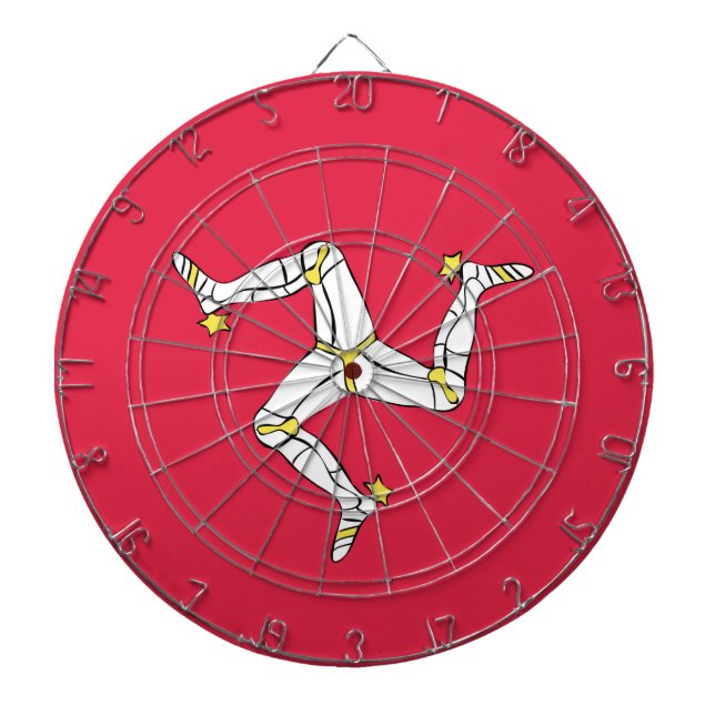 Symbol der Isle of Man Dartscheibe (vorne)
