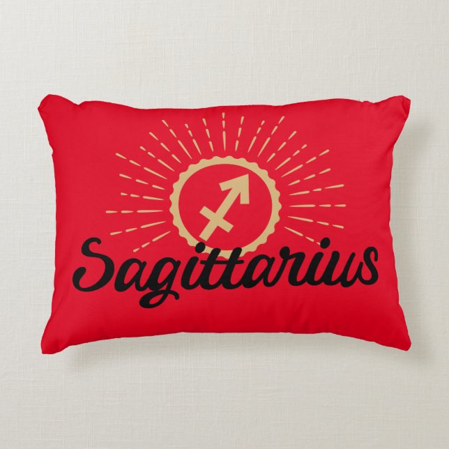 Symbol der Sternexplosion Sagittarius Dekokissen (Vorderseite)