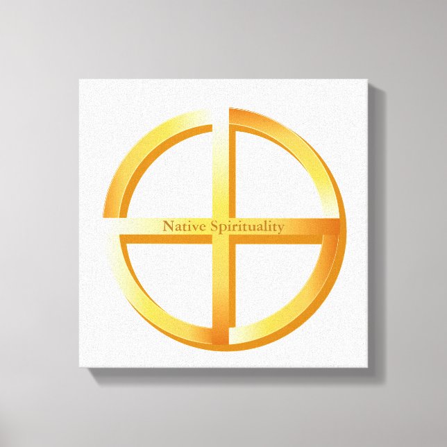 Symbol der systemeigenen Spiritualität Leinwanddruck (Vorderseite)