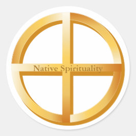 Symbol der systemeigenen Spiritualität Runder Aufkleber