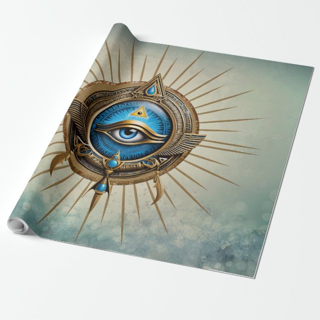 Symbol des ägyptischen Sehens, Geschenkpapier (Ungerollt)