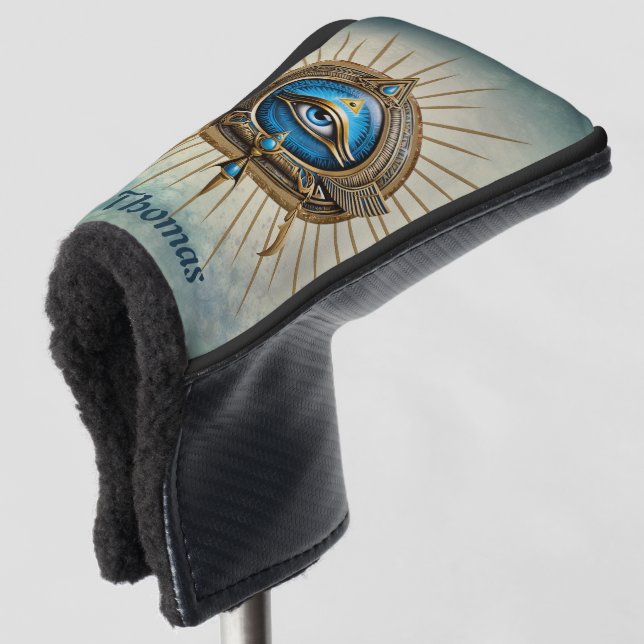 Symbol des ägyptischen Sehens, Golf Headcover (3/4 Vorderseite)
