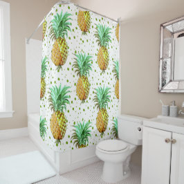 Symbol des Ananasmusters der Gastfreundschaft Duschvorhang