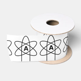 Symbol des Atheismus (Atom Emblem) Satinband