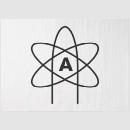 Symbol des Atheismus (Atom Emblem) Seidenpapier