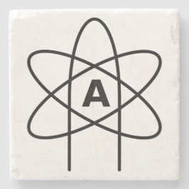 Symbol des Atheismus (Atom Emblem) Steinuntersetzer
