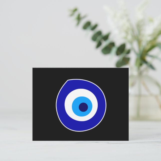 Symbol des bösen Auges Postkarte (Stehend Vorderseite)