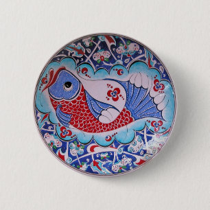 Symbol des Glücks / Fliesenkunst Button