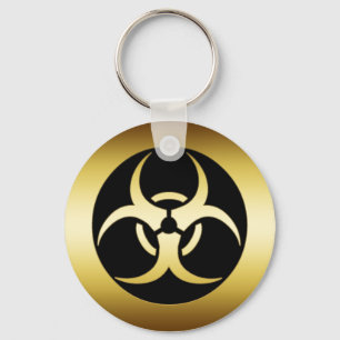 SYMBOL DES GOLDBIO-HARZARD SCHLÜSSELANHÄNGER