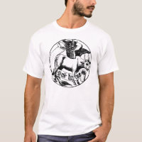 Symbol des Heiligen Luke (Stier mit Flügeln)