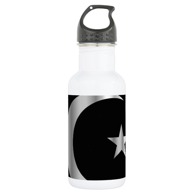 Symbol des Islams Edelstahlflasche (Vorderseite)