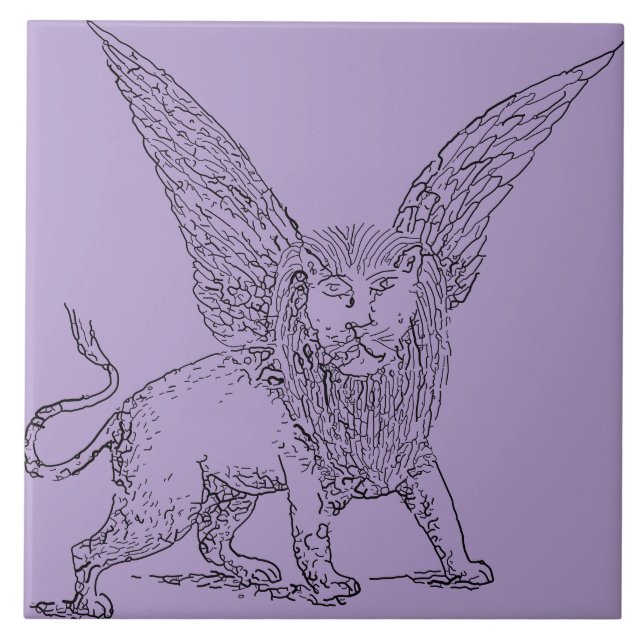 Symbol des Löwen des Hl. Mark Fliese (Vorderseite)