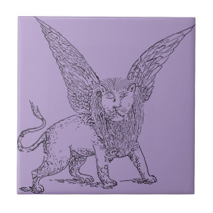 Symbol des Löwen des Hl. Mark Fliese