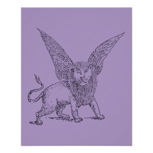 Symbol des Löwen des Hl. Mark Poster
