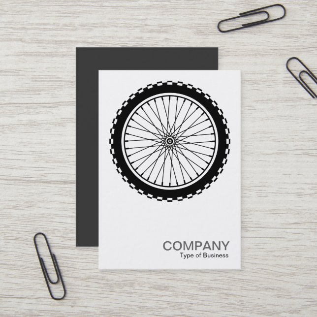 Symbol des Mountain Bike Wheels Visitenkarte (Vorderseite/Rückseite Beispiel)