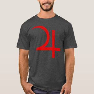 Symbol des Planeten Jupiter (rot) T-Shirt