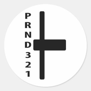 Symbol des Schaltschalters Runder Aufkleber