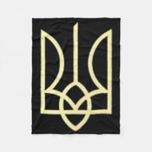 Symbol des Trident der Ukraine-Armee mittleres ukr Fleecedecke