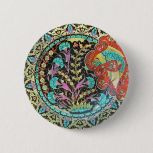 Symbol des Vermögens-viel Glück-Charmes Button