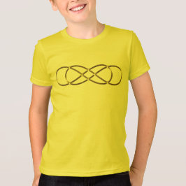 Symbol Double Infinity - Antique Gold T-Shirt