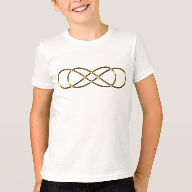 Symbol Double Infinity - Antique Gold T-Shirt (Vorderseite)