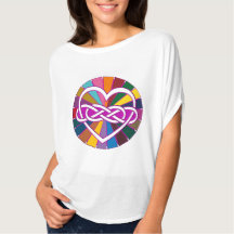 Symbol Double Infinity Herz farbenfroher Glanz
