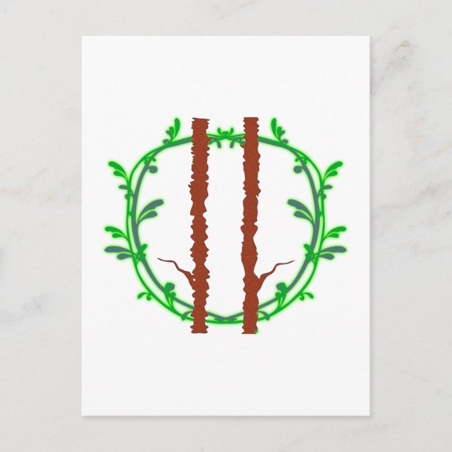 Symbol Druiden druids Postkarte (Vorderseite)