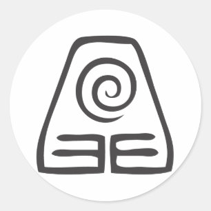 Symbol Erde Runder Aufkleber