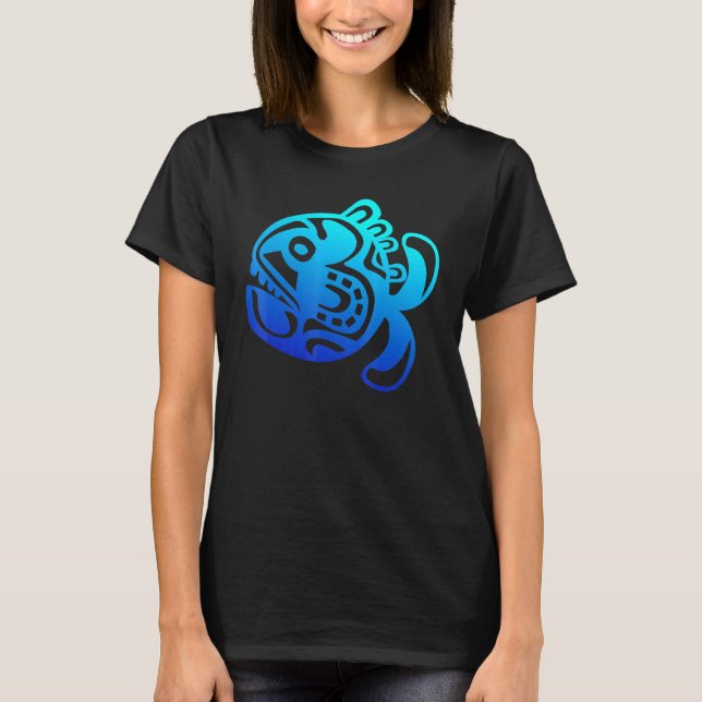 Symbol Fish Culture Haka Kia Ora Dance Neuseeland T-Shirt (Vorderseite)