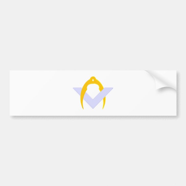 Symbol Freimaurer freemasons Autoaufkleber (Vorne)