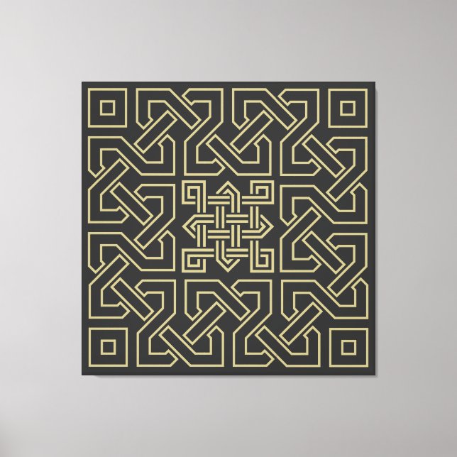 Symbol für arabische Kalligraphie Leinwanddruck (Vorderseite)