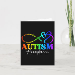 Symbol für Autismus Sensibilität Akzeptanz Shirt U Karte
