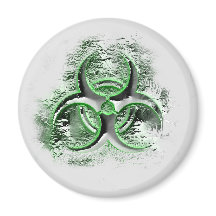 Symbol für Biogefährdung, das den Quicksilbernen M