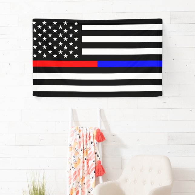 Symbol für blaue, dünne Linie, Feuerwehr Banner (Insitu)