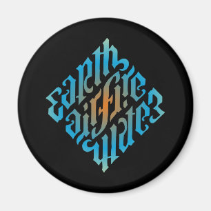 Symbol für blaue Leuchtelemente Magnet