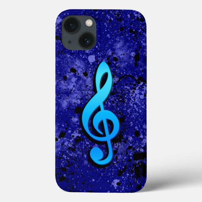 Symbol für blaue Musiknote Case-Mate iPhone Hülle (Rückseite)