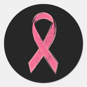 Symbol für Brustkrebs rosa Band-Bewusstseinskampf Runder Aufkleber