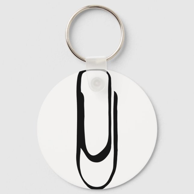 Symbol für Büroklammer Schlüsselanhänger (Vorderseite)
