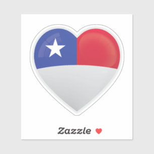 Symbol für Chile-Liebe Aufkleber