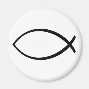 Symbol für christliche Fische (Ichthys) Magnet