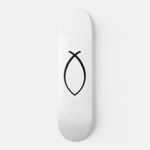 Symbol für christliche Fische (Ichthys) Skateboard