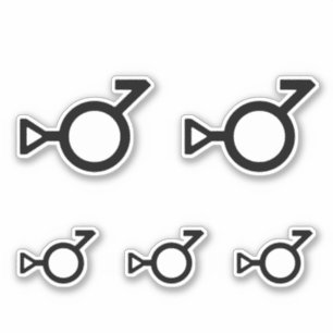Symbol für das dritte Geschlecht Aufkleber
