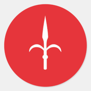 Symbol für das freie Gebiet Triest Runder Aufkleber