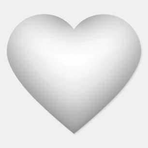 Symbol für das Herz im 3D-Stil Herz-Aufkleber