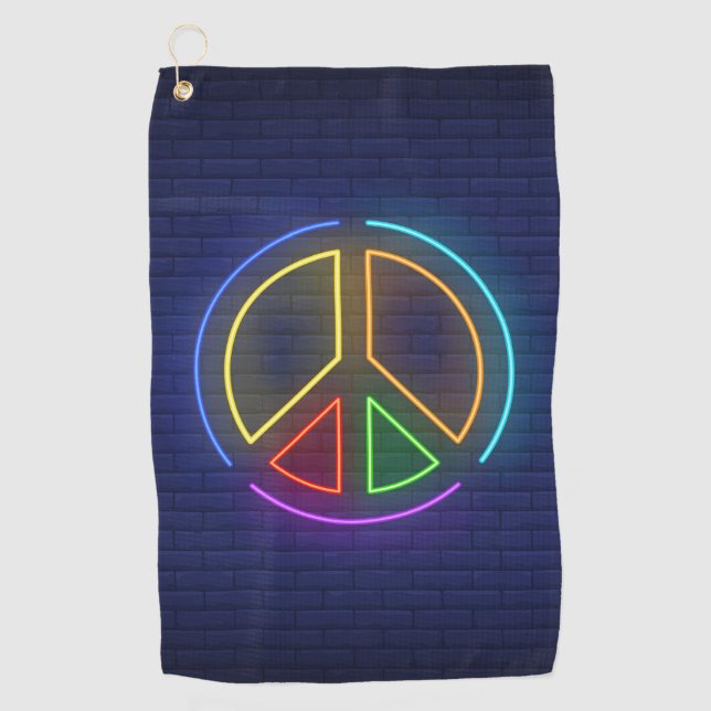 Symbol für das mehrfarbige Neonfriedzeichen Golfhandtuch (Vorderseite)