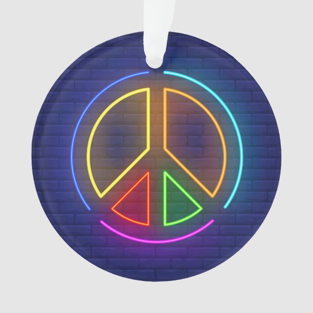 Symbol für das mehrfarbige Neonfriedzeichen Ornament (Vorderseite)