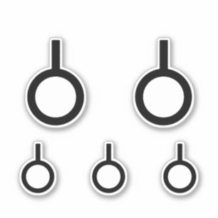 Symbol für das Neutroisgeschlecht Aufkleber