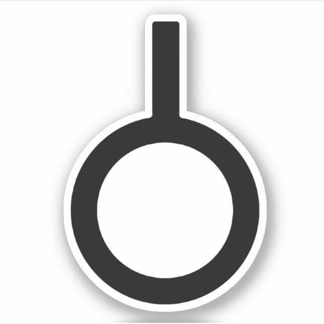 Symbol für das Neutroisgeschlecht Aufkleber (Vorderseite)