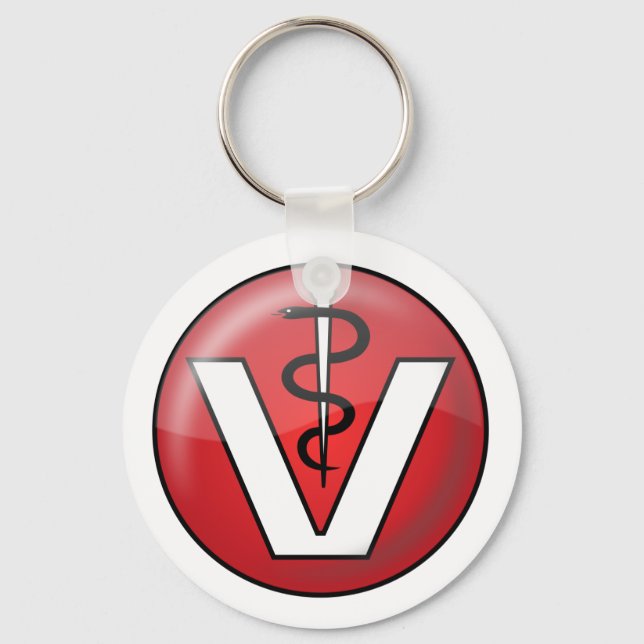 Symbol für das Symbol vetlogo_Vector_Clipart Schlüsselanhänger (Vorderseite)